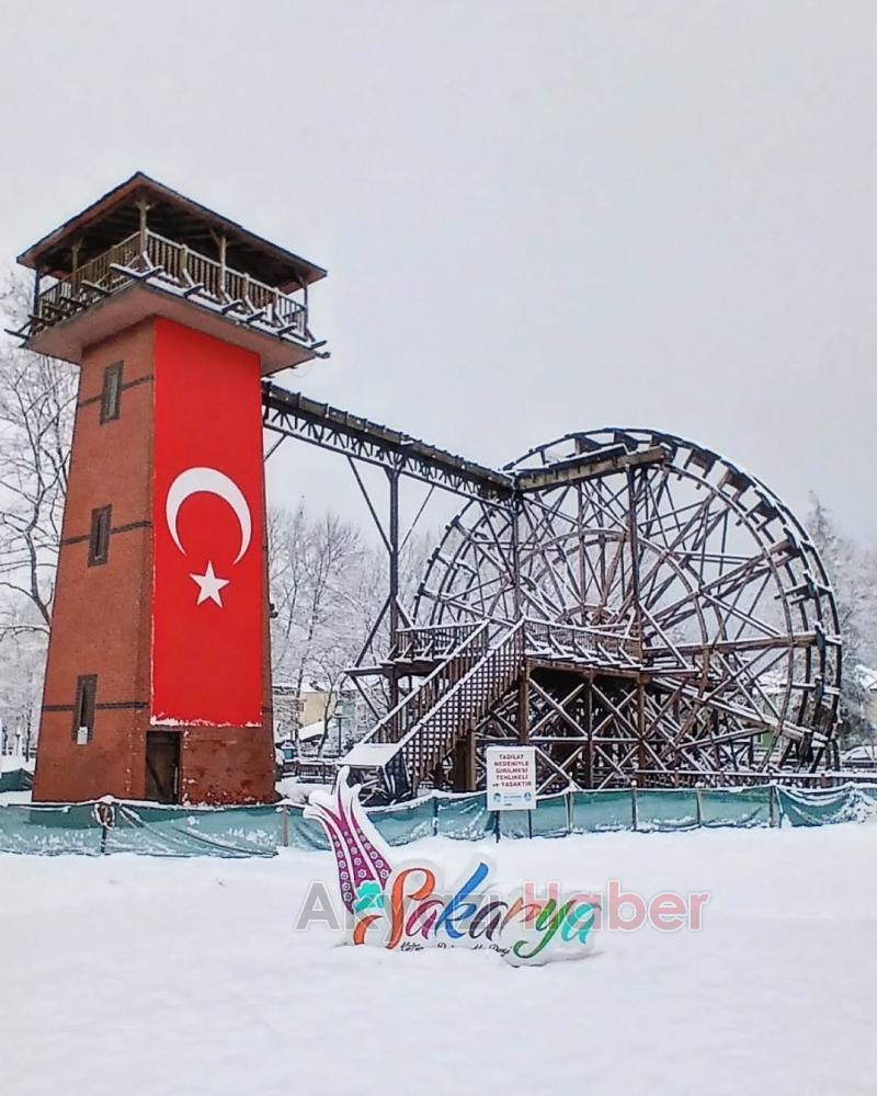 Sakarya'dan kar manzaraları