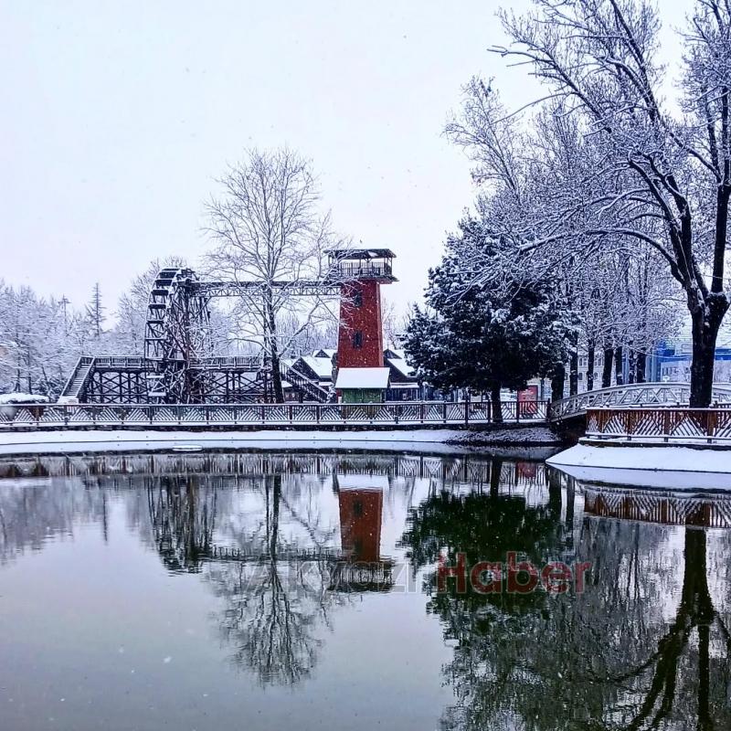 Sakarya'dan kar manzaraları