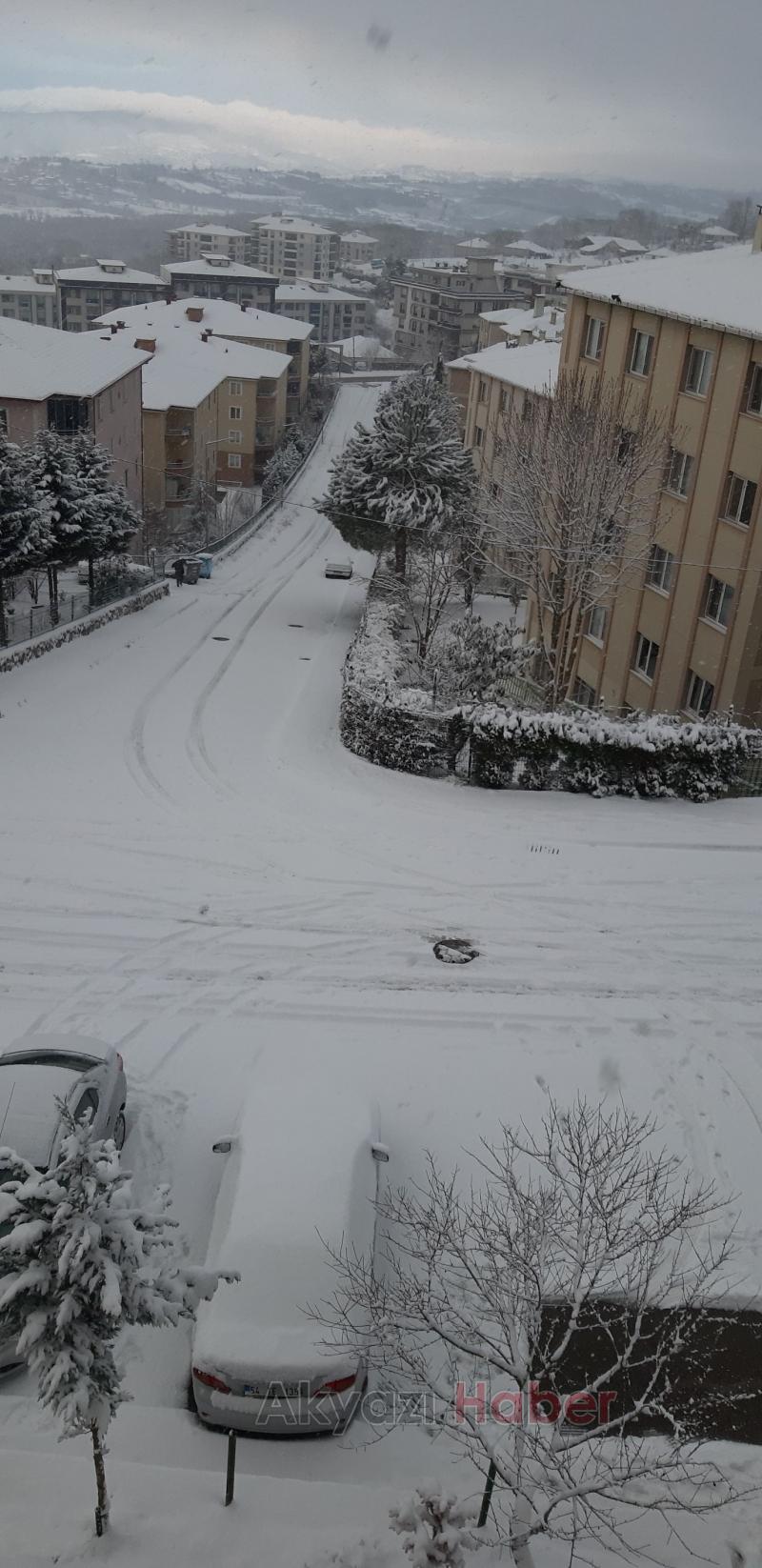 Sakarya'dan kar manzaraları