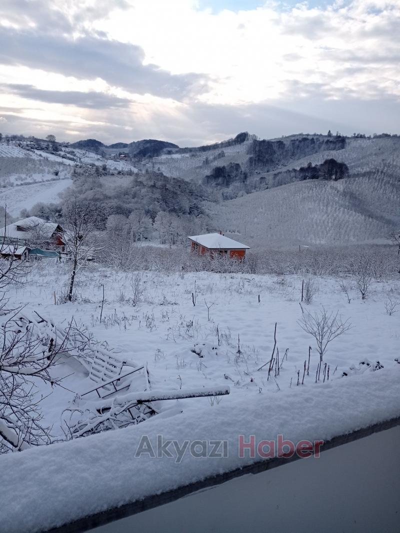 Sakarya'dan kar manzaraları