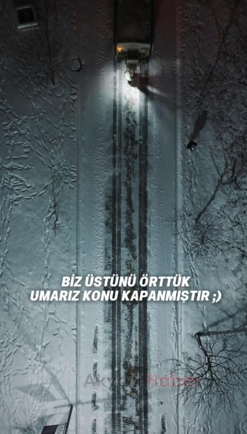 Büyükşehirden biz üstünü örttük, umarız konu kapanmıştır paylaşımı