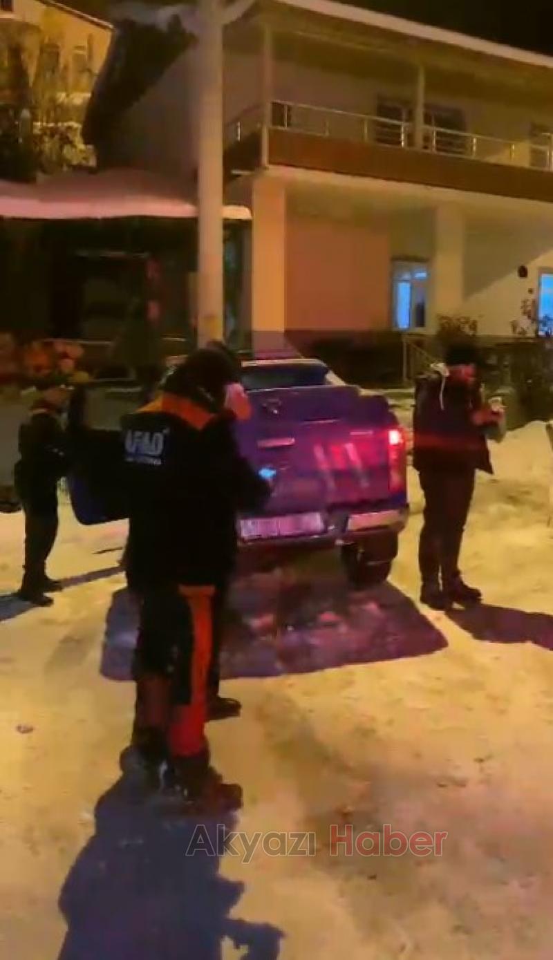 Pamukova'da yaylada mahsur kalan kampçılar kurtarıldı