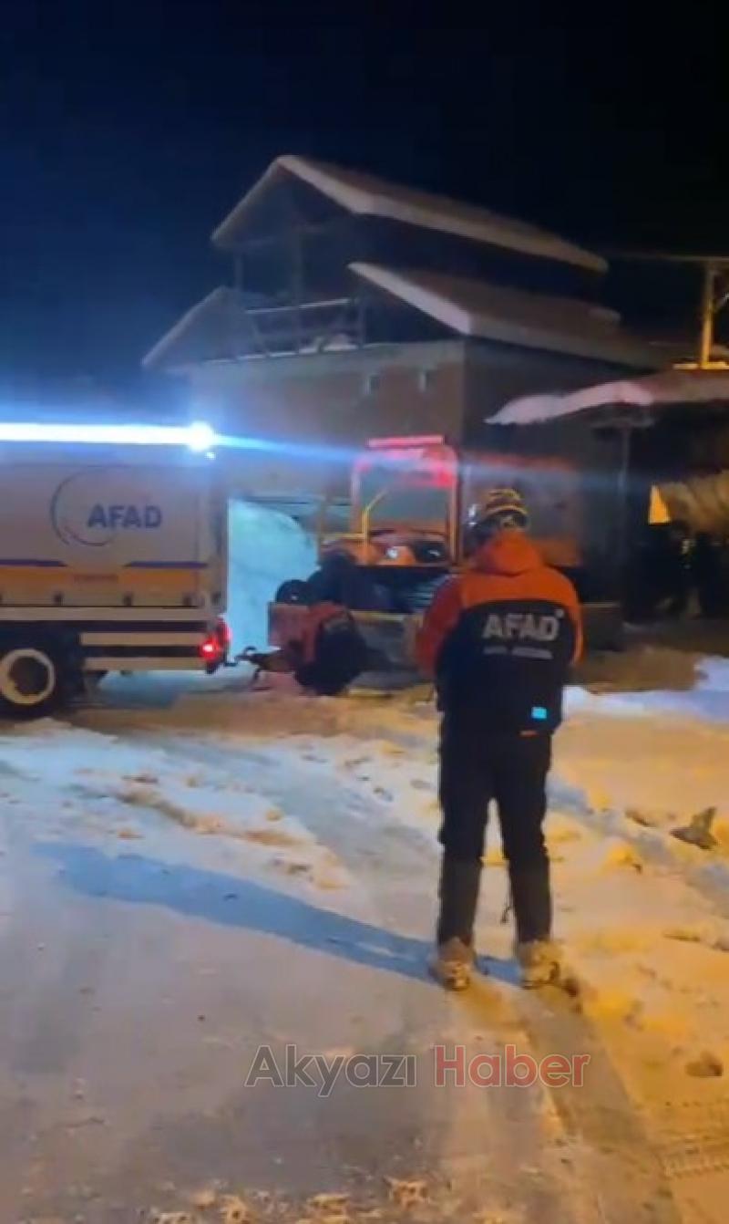 Pamukova'da yaylada mahsur kalan kampçılar kurtarıldı