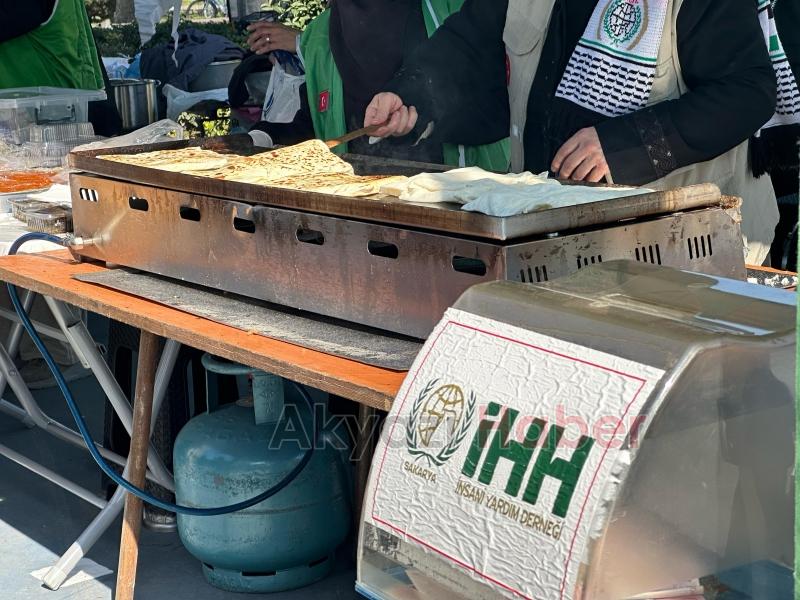 Akyazı'da Filistin’e destek kermesi