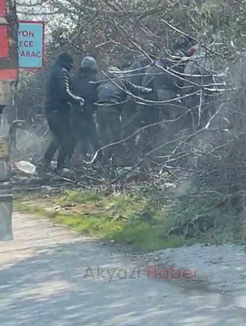 Tır şoförü kaçak göçmenleri Akyazı'da bıraktı