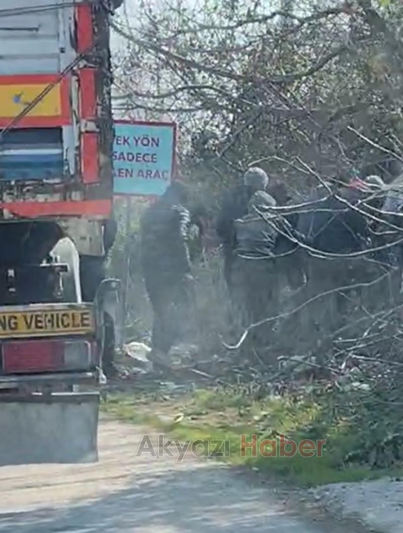 Tır şoförü kaçak göçmenleri Akyazı'da bıraktı