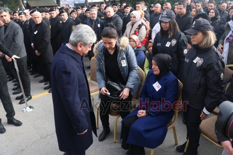 Trafik polisi Yaşar Sevim'e veda