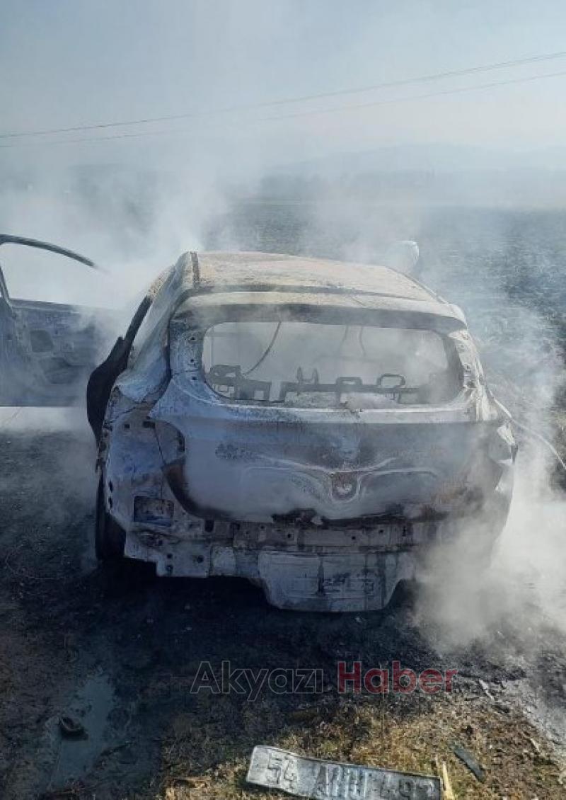 Yanan otomobilde ağır yaralanan gençten acı haber