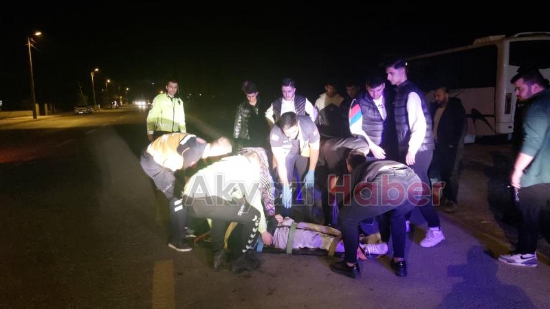 Motosiklet sürücüsü kazada yaralandı