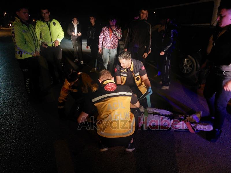 Motosiklet sürücüsü kazada yaralandı