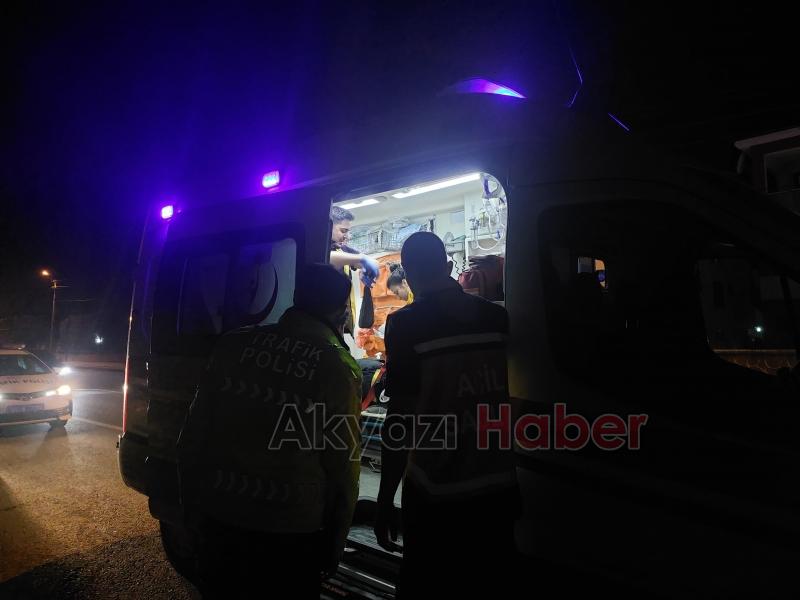 Motosiklet sürücüsü kazada yaralandı