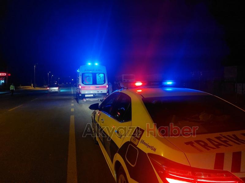 Motosiklet sürücüsü kazada yaralandı