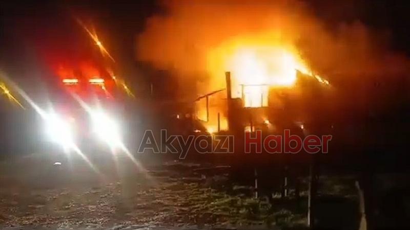 Katil zanlısının evi yandı, kundaklama şüphesi