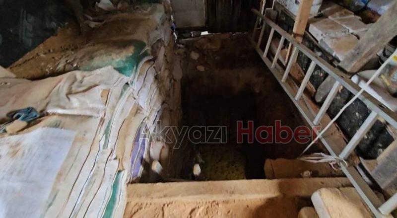 Define için evin içinde 15 metre tünel kazdılar