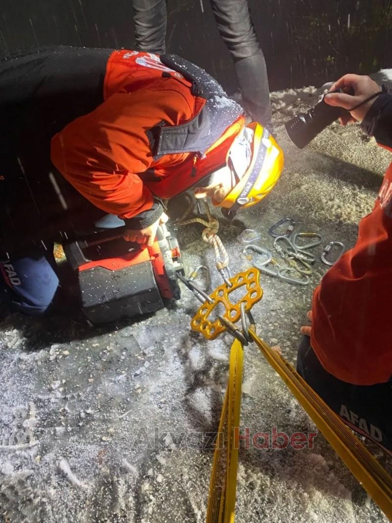 Kaza yapan imam böyle kurtarıldı