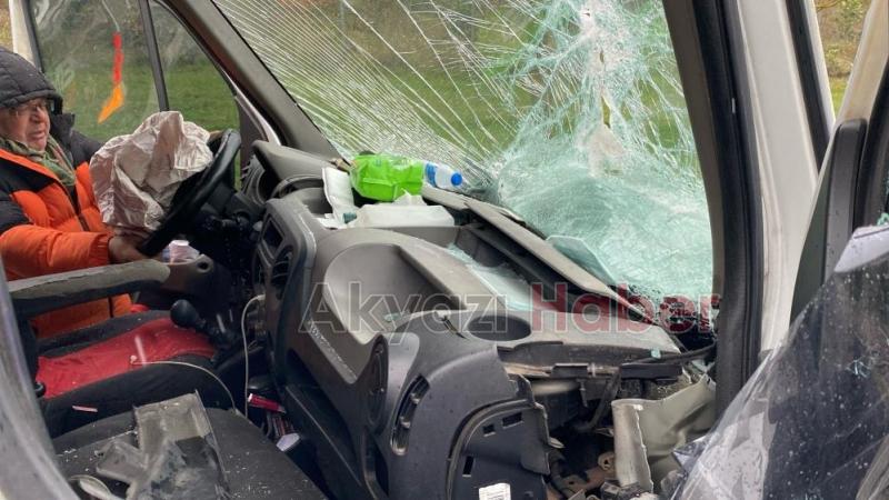 Panelvan ile kamyonet çarpıştı: 2 yaralı