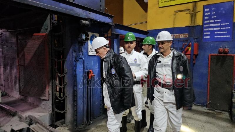 Ergün Atalay, madencilerle yerin 600 metre altında oruç açtı