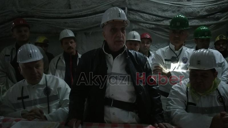 Ergün Atalay, madencilerle yerin 600 metre altında oruç açtı