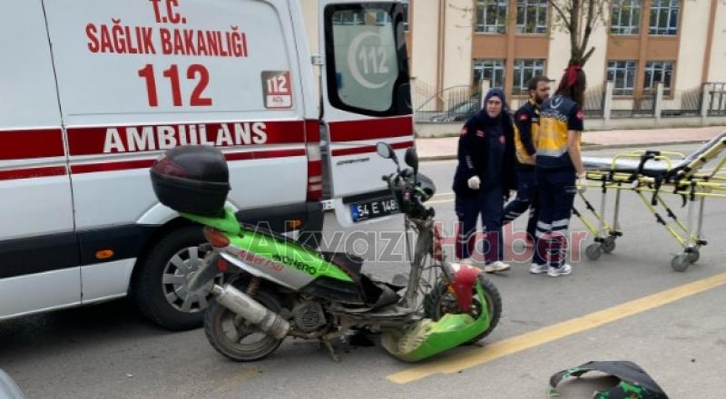 Otomobile çarptı hastanelik oldu