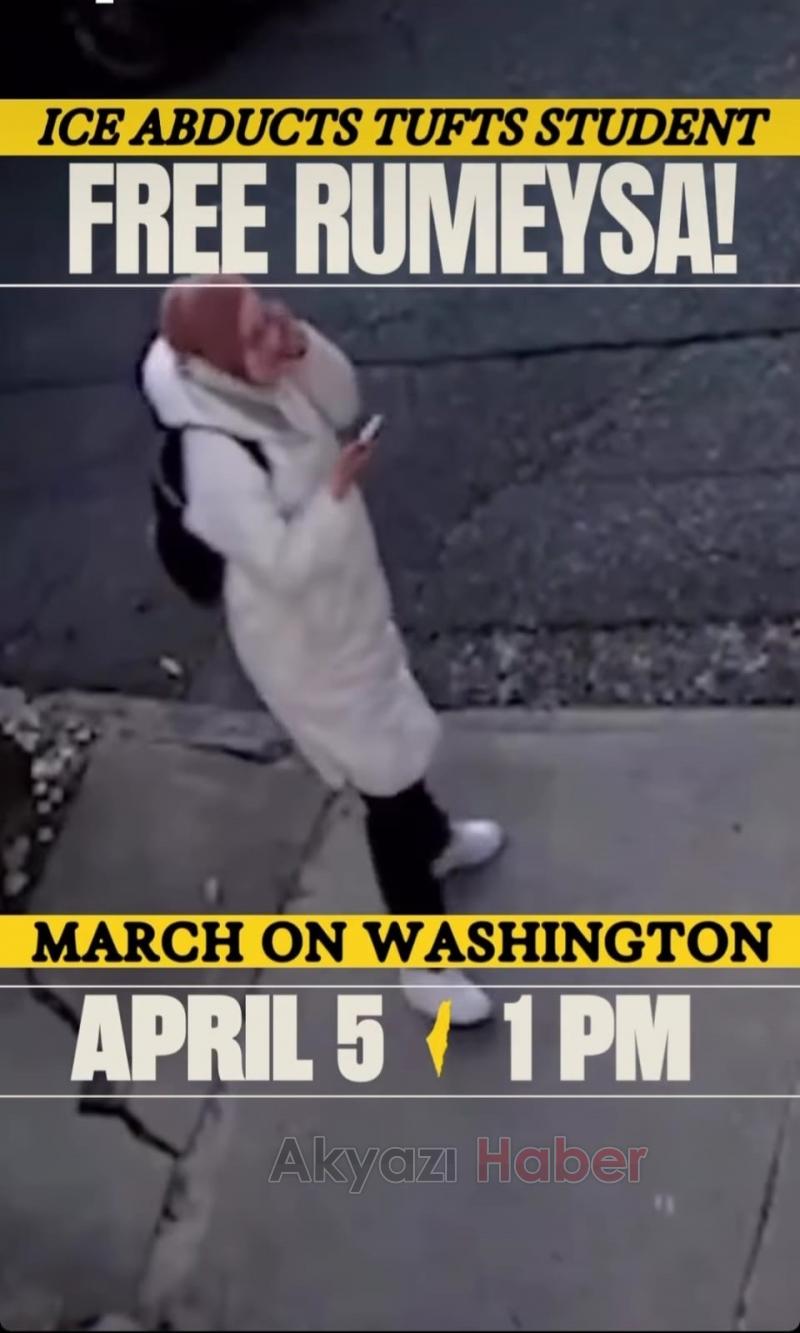 ABD'de gözaltına alınan Rümeysa için protesto çağrısı
