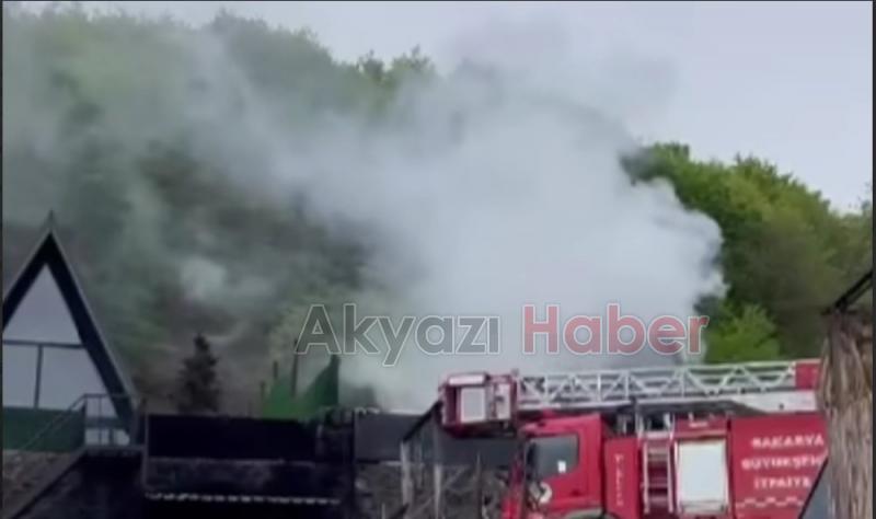 Sapanca'da bungalov yandı