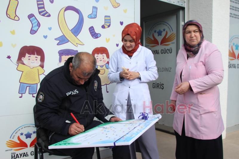 Özel Çocuklardan Polis Teşkilatına Duygu Yüklü Tablo