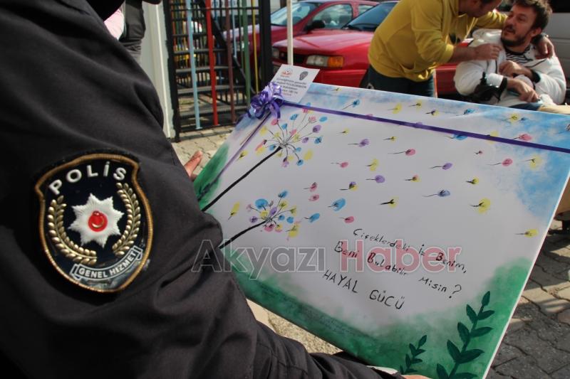  Özel Çocuklardan Polis Teşkilatına Duygu Yüklü Tablo