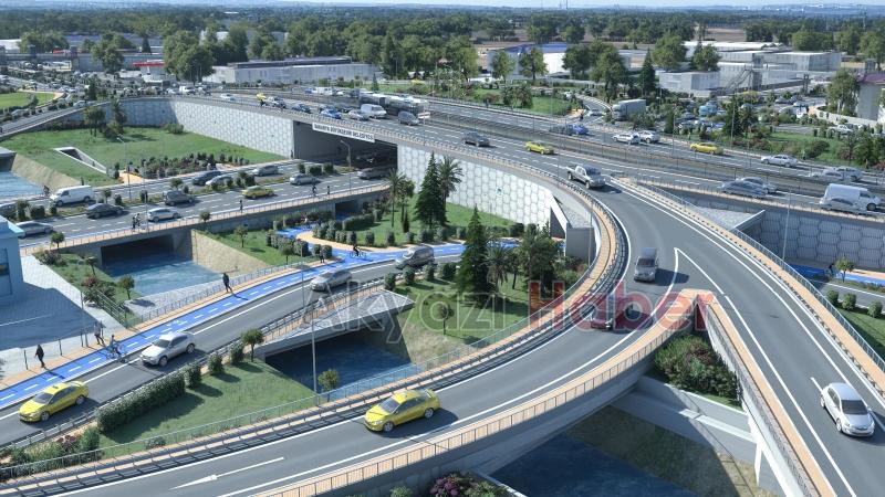 Yazlık katlı kavşağının detayları paylaşıldı