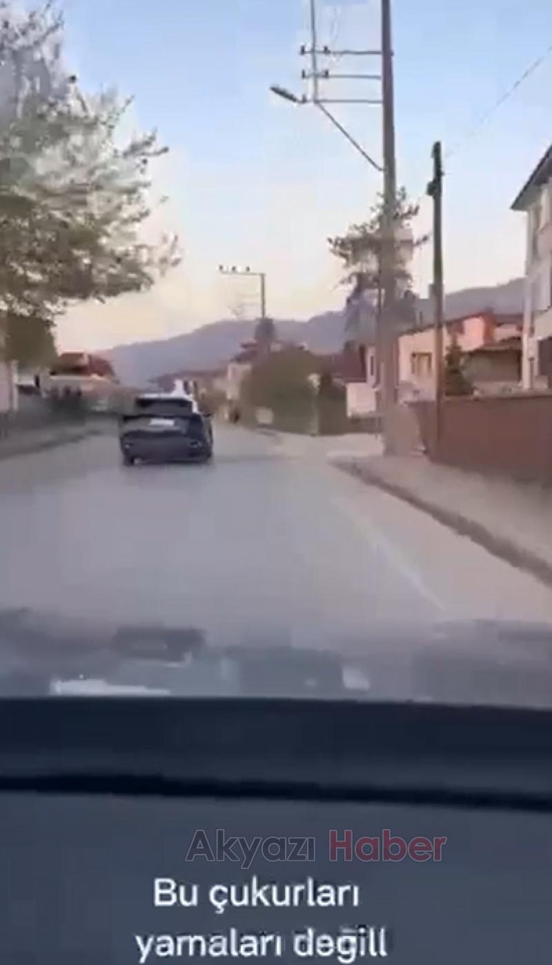 Akyazı-Altındere yolunda bozuk yol çilesi