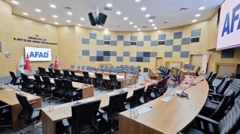 Sakarya Afet ve Acil Durum Yönetim Merkezi Toplantı Salonu açıldı