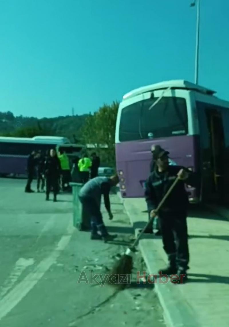 Halk otobüsüne çarpan kamyonu kullanan kişi ehliyetsiz çıktı