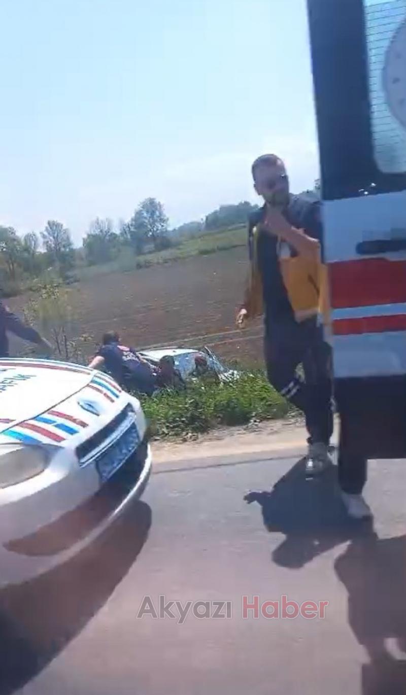 Çatalköprüde kaza 1 yaralı