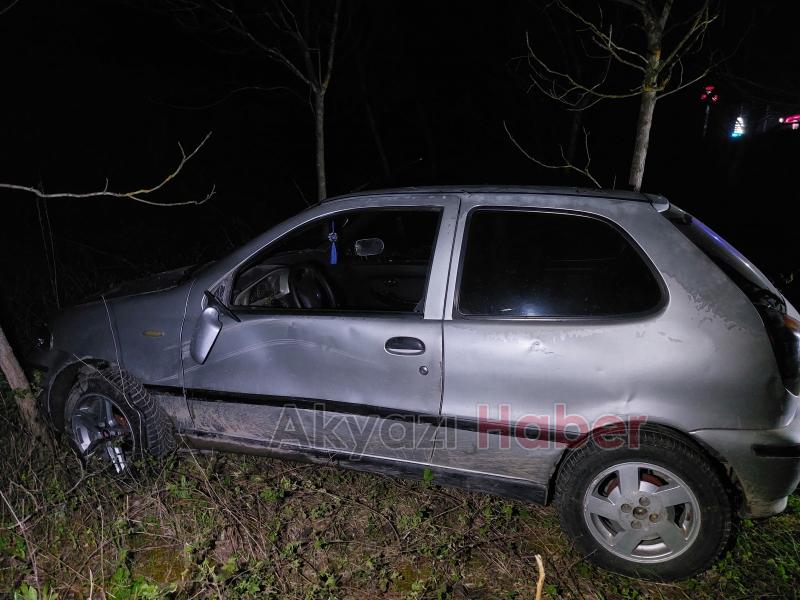 Şarampole uçan araçtan yaralı kurtarıldı, sedyede sigara yaktı