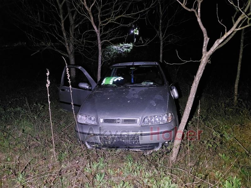 Şarampole uçan araçtan yaralı kurtarıldı, sedyede sigara yaktı