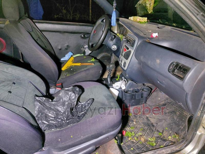 Şarampole uçan araçtan yaralı kurtarıldı, sedyede sigara yaktı