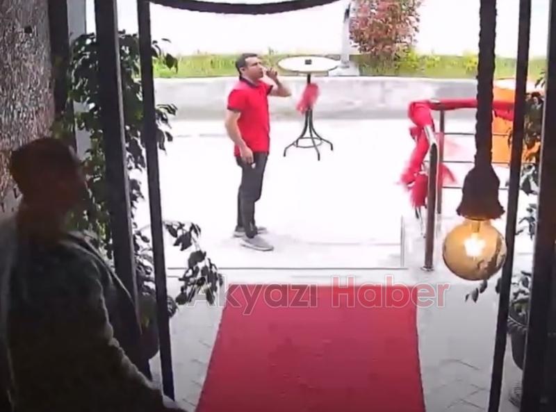 Depremde çayını alıp kaçtı