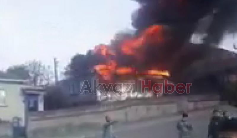 Ev alevlere teslim oldu