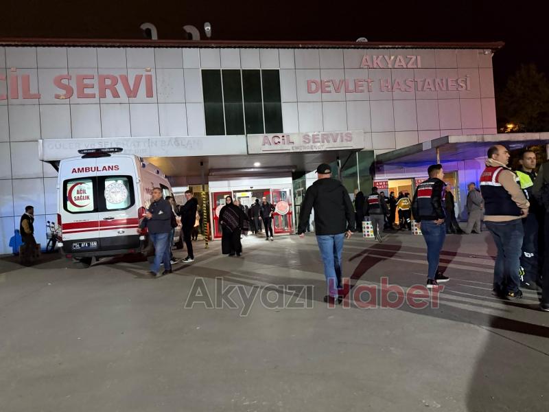 Akyazı'da 2 kişi silahla vuruldu