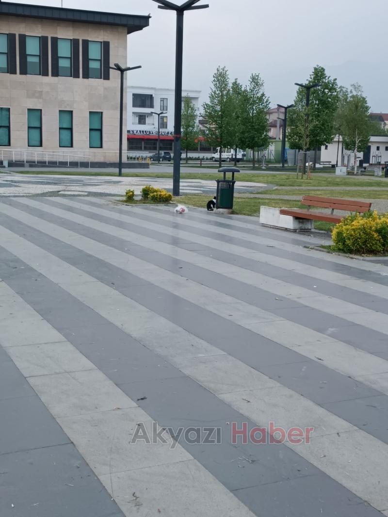 Akyazı SGM Parkı'nda alkol ve çöp tepkisi