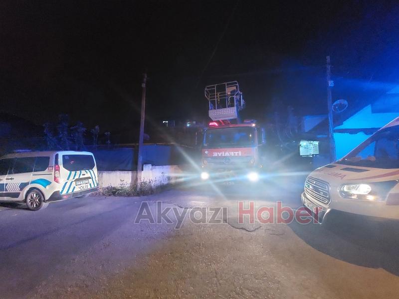 Uyuya kaldı ekipler alarma geçti