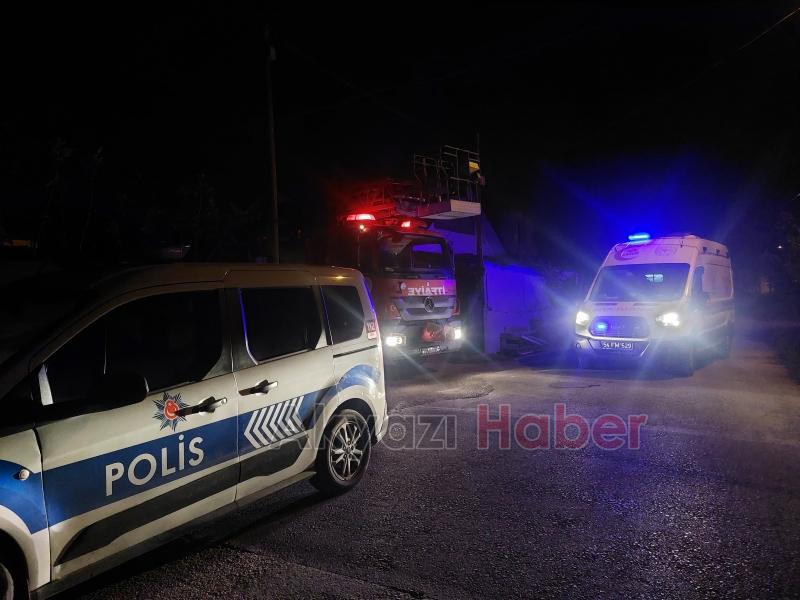 Uyuya kaldı ekipler alarma geçti