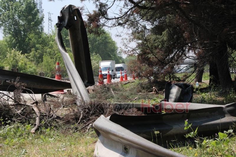 Otoyolun Akyazı kesiminde kaza