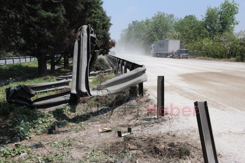 Otoyolun Akyazı kesiminde kaza