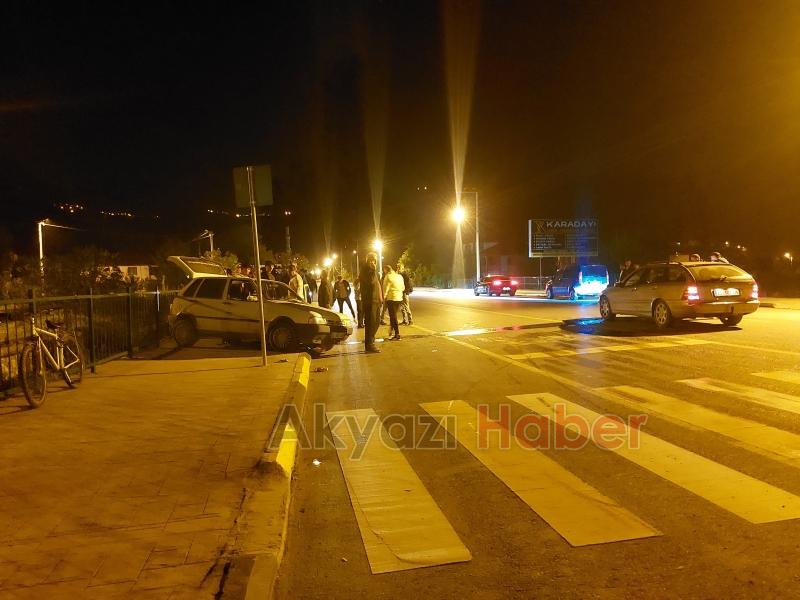 Pazarköy de U Dönüşü Kazaya Neden Oldu 2 Yaralı