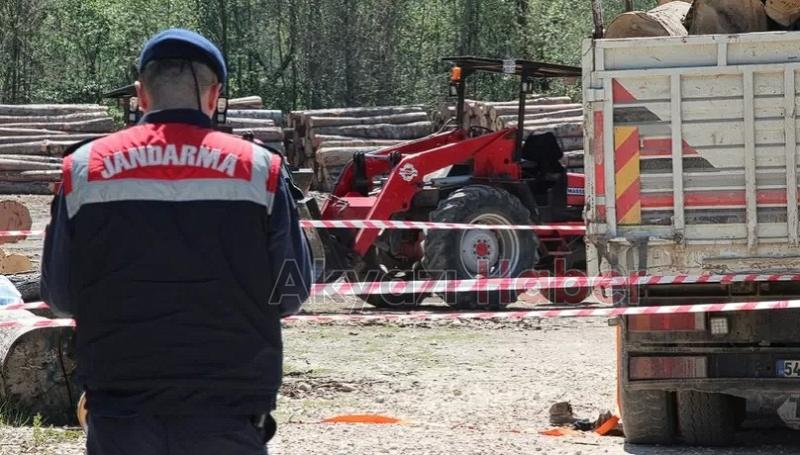 Orman deposunda üzerine tomruk düşen işçi toprağa verildi