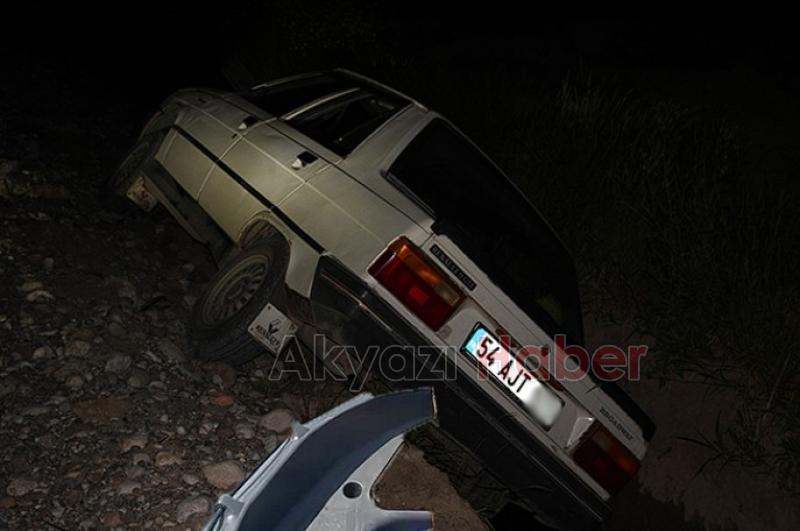 Ehliyetsiz gencin panik kaçışı kazayla bitti