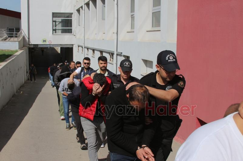 Kayhanlar suç örgütü operasyonu Sakarya'ya uzandı