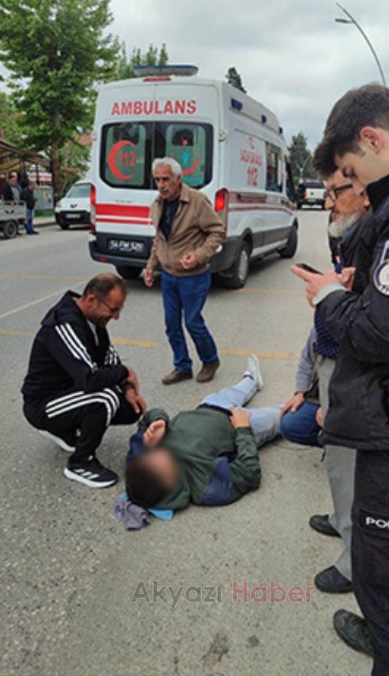 Ada Caddesinde kaza 1 yaralı