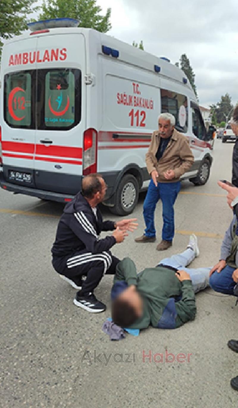 Ada Caddesinde kaza 1 yaralı