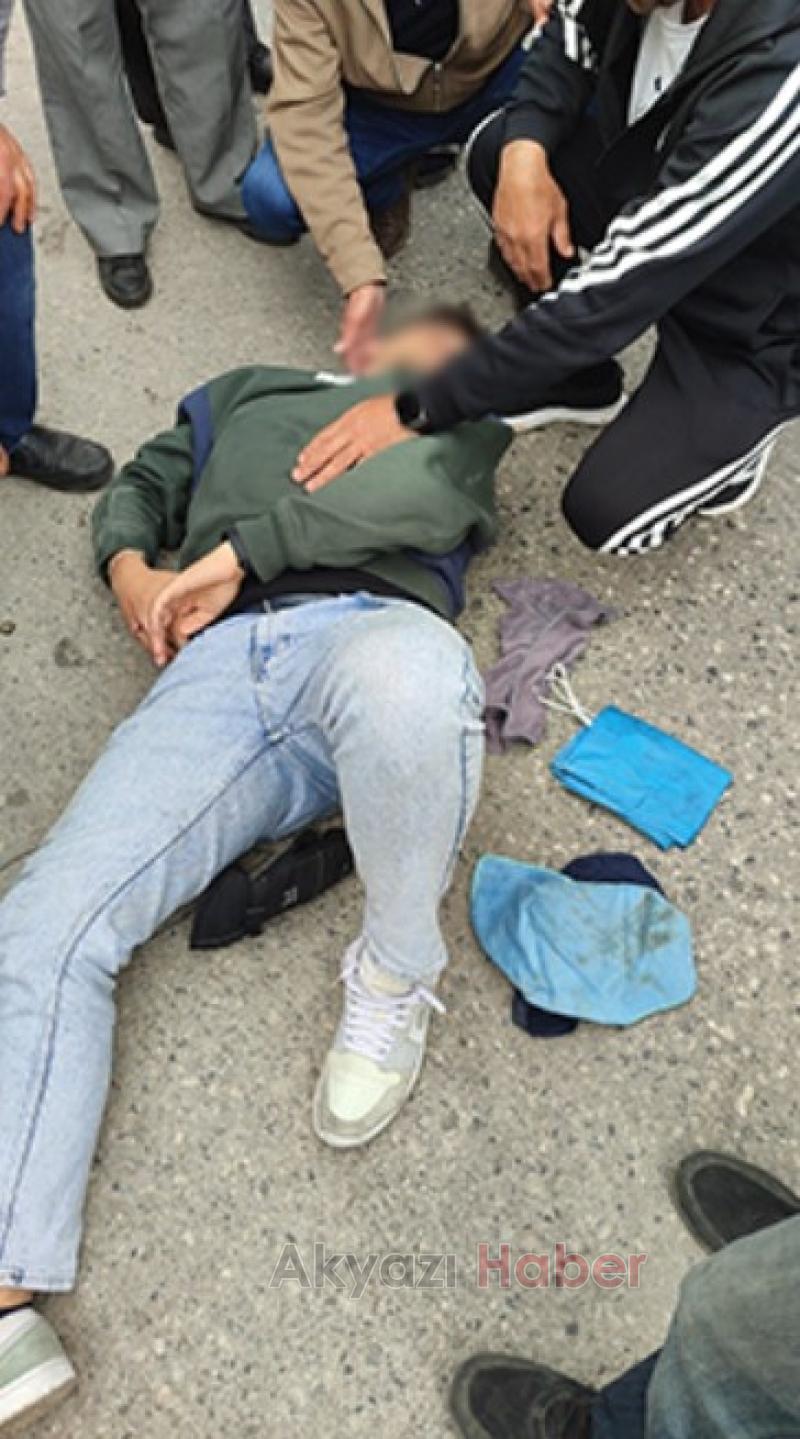 Ada Caddesinde kaza 1 yaralı